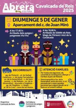 Cartell Cavalcada de Reis Mags 2025
