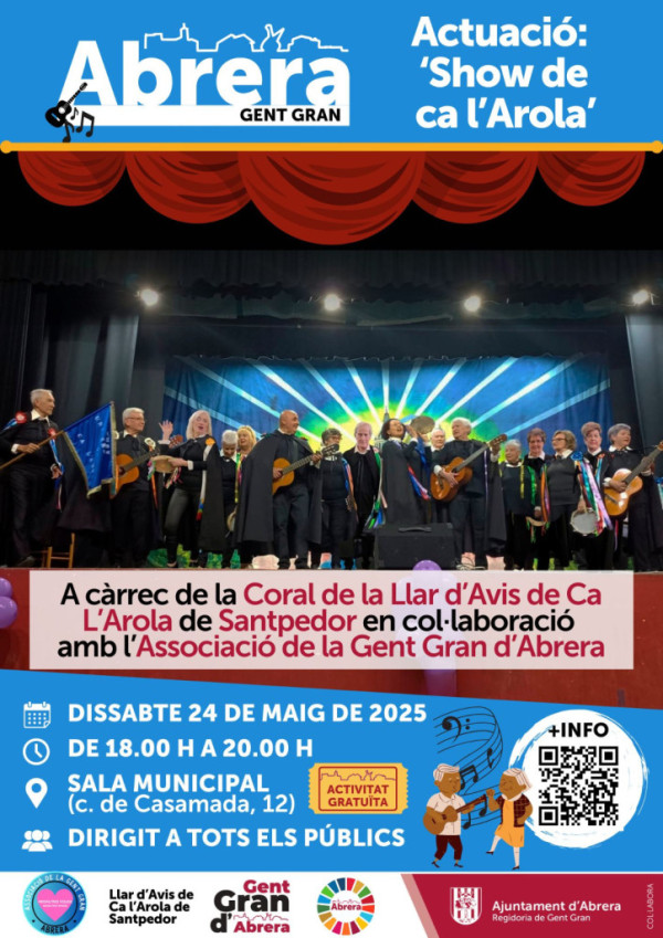 Cartell actuació Gent Gran 24 de maig 2025