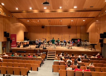 Gaudim amb el Festival RITMIKS, de Joves Músics Europeus, a l’Auditori del Centre Polivalent del Rebato i amb la nostra Escola Municipal de Música com a amfitriona!
