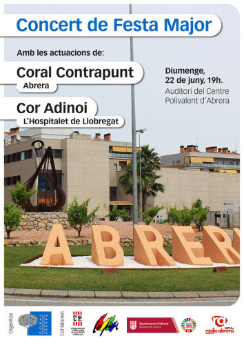 Cartell Concert de Festa Major 2025 de la Coral Contrapunt 2025