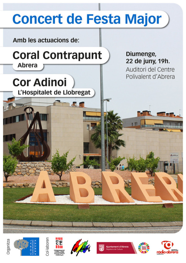 Cartell Concert de Festa Major 2025 de la Coral Contrapunt 2025