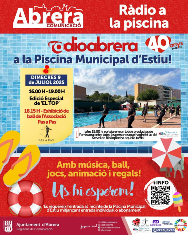 Ràdio Abrera a la Piscina 2025 - Dimecres 9 de juliol amb Pas a Pas