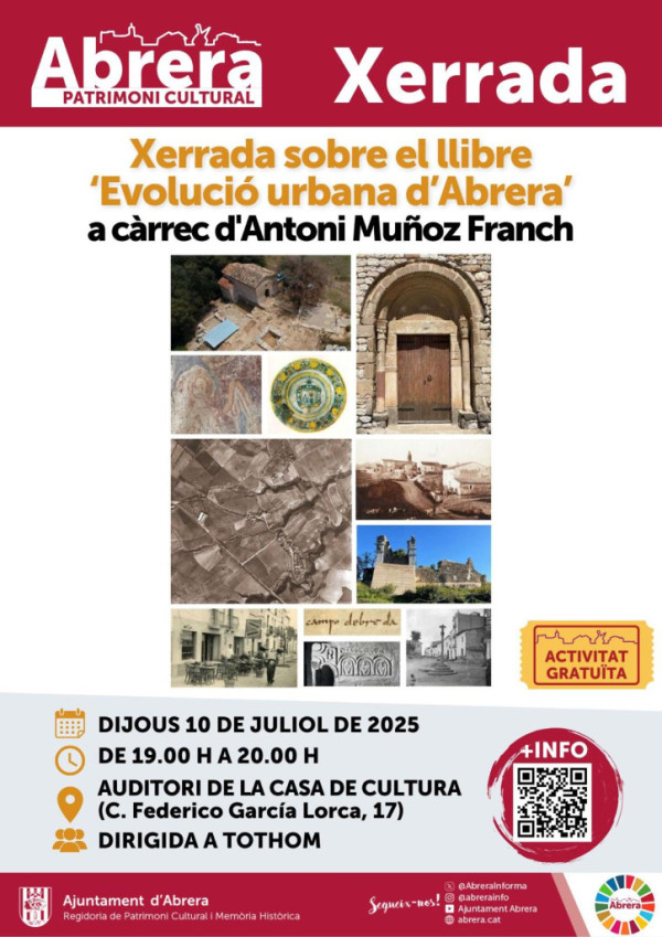 Xerrada sobre el llibre 'Evolució urbana d'Abrera' a càrrec d'Antoni Muñoz