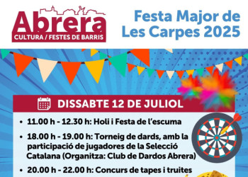Festa Major de Les Carpes: dissabte 12 de juliol de 2025