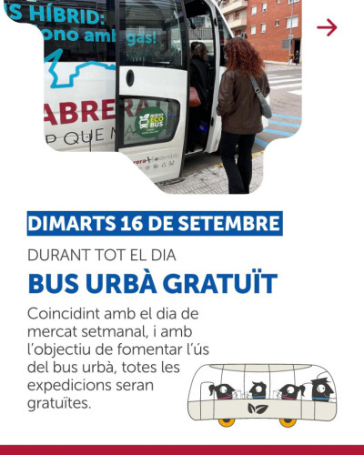 Setmana de la Mobiltitat Sostenible 2025 a Abrera: bus urbà gratuït