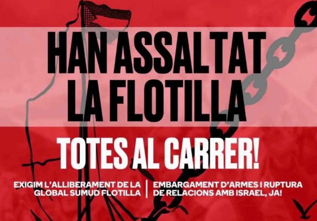 Global Sumud Flotilla convoca a la ciutadania a les 19 h davant l'Ajuntament d'Abrera, per protestar per la intervenció de les embarcacions humanitàries