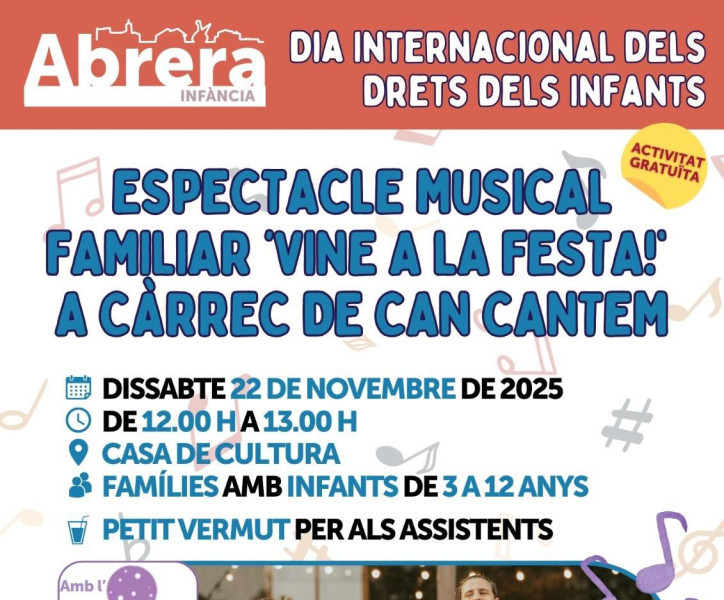 Cartell Commemoració del Dia Internacional dels Drets de la Infància 2025