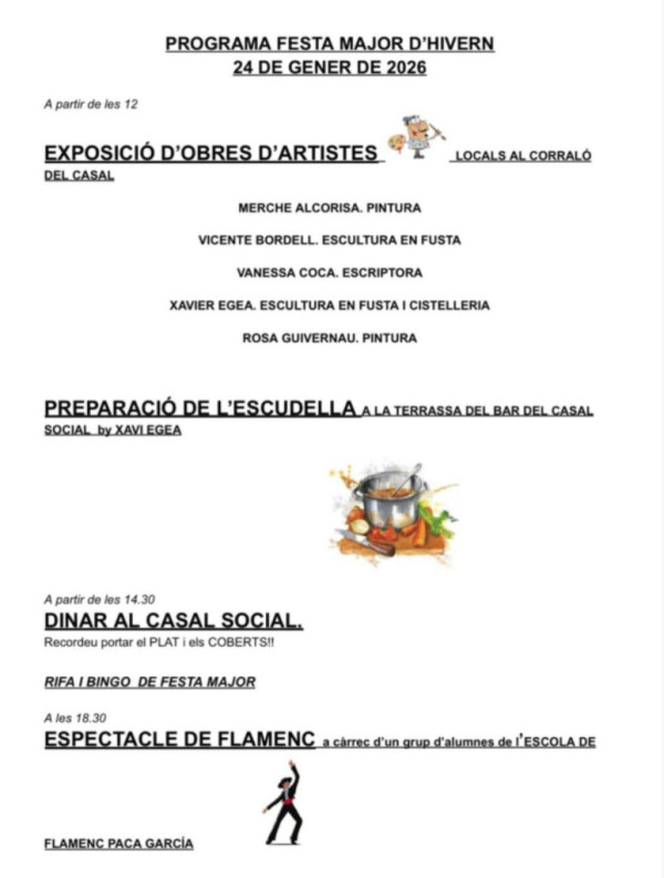 Festa Major d'Hivern de l'AAVV de Santa Maria de Vilalba i el Suro