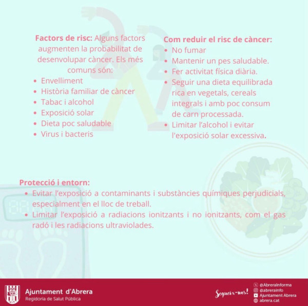 Commemorem el Dia Mundial contra el Càncer, diada internacional per avançar en la prevenció i control d'aquesta malaltia