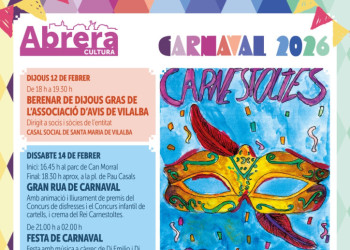Cartell de la Programació del Caranval 2026 a Abrera