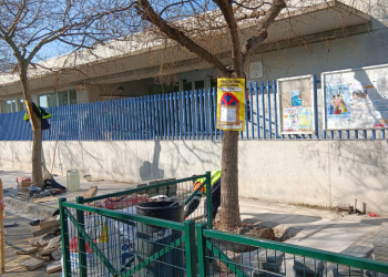 Executem diferents treballs de reparació de voreres al nucli urbà i barris d'Abrera - Escola Josefina Ibáñez