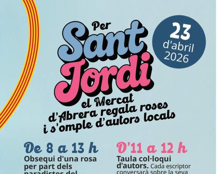 Sant Jordi 2026 al Mercat Municipal d'Abrera