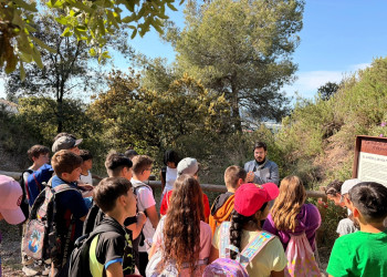 Visita del grup de sisè de l'Escola Francesc Platón i Sartí d'Abrera