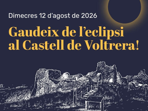 Aquest dimecres 12 d’agost, gaudirem de l’eclipsi solar al Castell de Voltrera d'Abrera!