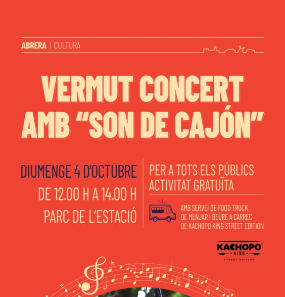 Cartell Vermut-Concert amb Son de Cajón - 04 10 26