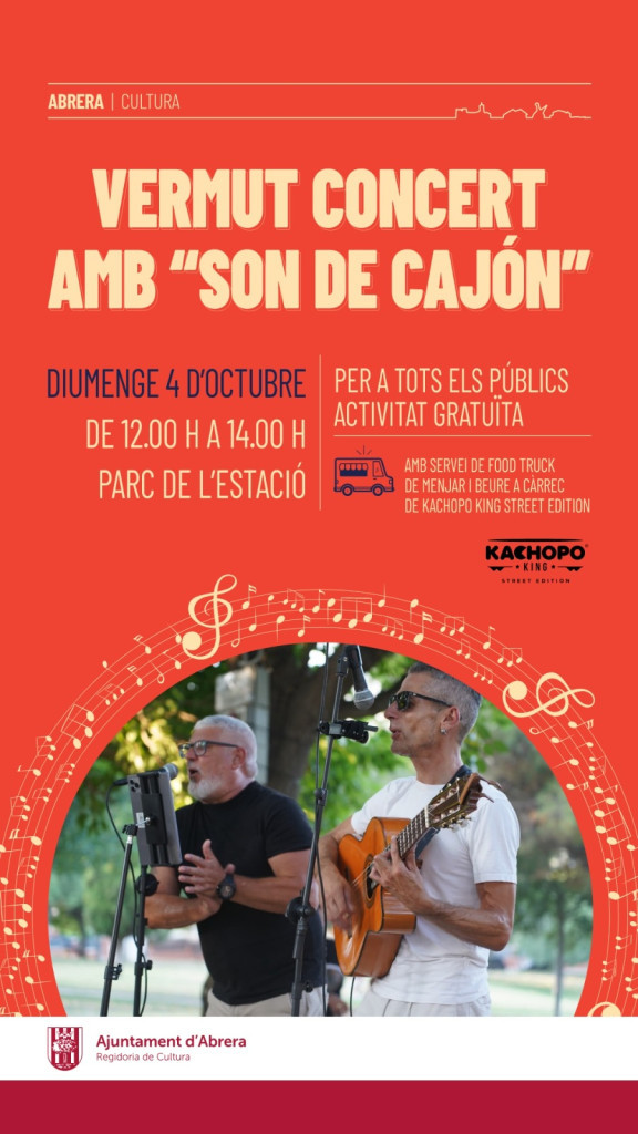 Cartell Vermut-Concert amb Son de Cajón - 04 10 26