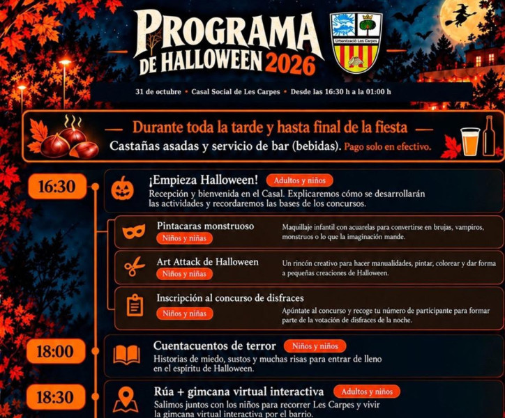 Halloween 2026 Les Carpes