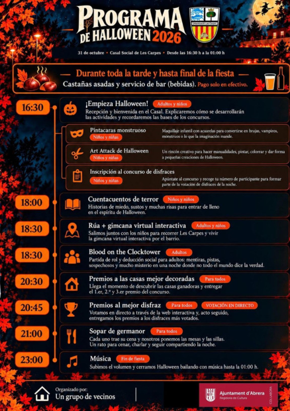 Halloween 2026 Les Carpes