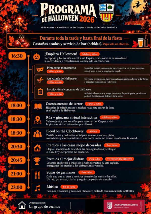 Halloween 2026 Les Carpes