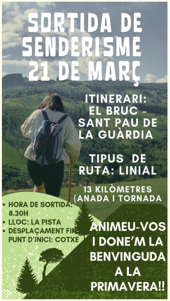 Sortida de senderisme de l'Associació de Veïnes i Veïns de Santa Maria de Vilalba