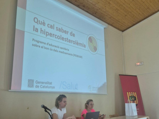 Dimecres 27 de maig hem parlat sobre hipercolesterolèmia, amb la col·laboració de la Farmàcia Rocamora