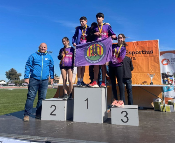 Un total de 12 atletes del Club d'Atletisme d'Abrera participen a la Final Nacional de Cros Escolar 2024-2025 amb una molt bona actuació