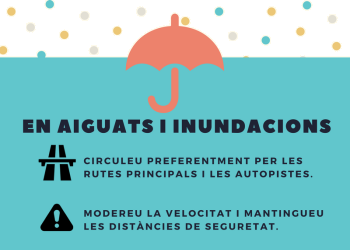 S'activa l'alerta del pla Inuncat per pluges intenses que poden afectar Abrera i la resta del Baix Llobregat