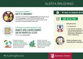Alerta Brushing! Si reps un paquet de llavors que no has sol·licitat al teu domicili, comunica-ho!