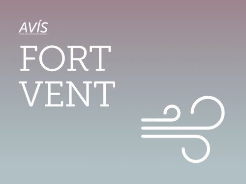 Avís. Fort vent