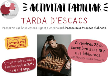 Atenció! La Biblioteca Josep Roca i Bros d'Abrera torna de vacances amb més activitats durant el mes de setembre! Us hi esperem!
