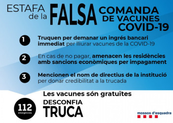 Consells per evitar estafes relacionades amb la vacuna contra la Covid-19