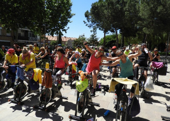 Gran èxit de participació a la Marató d'Spinning a l'aire lliure!