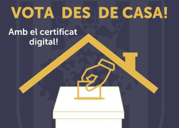 ELECCIONS 14F. Tens un certificat digital? Vota des de casa!
