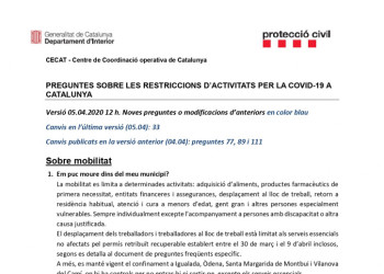 Qüestionari restriccions Covid 19 05-04-20 12h