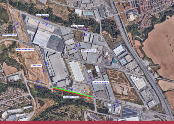 Tall avinguda de Ca n'Amat dissabte 3 d'abril de 2021